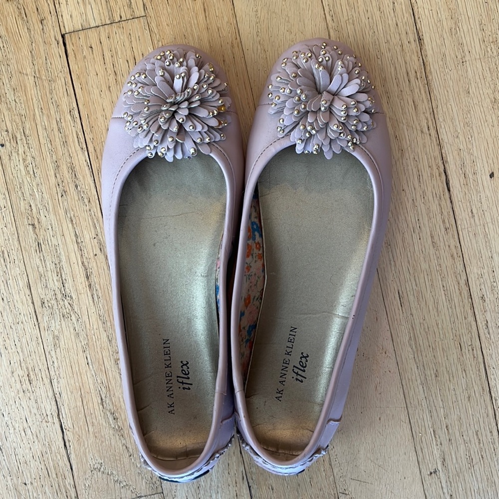 Anne Klein iflex pink flats 8.M